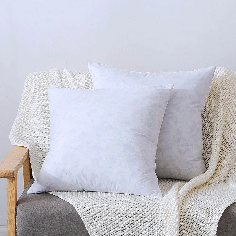 Down Feather Quilted Throw Pillow 45x45cm Comfortable Soft Removable Washable for Nursing Hotel Sleeping