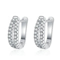 S925 Premium Classic Geometric Charm Moissanite Earrings for Women