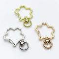 Factory Price Stars Keychain Zinc Alloy DIY Key Rings Metal plum Blossom Key Chain Lobster Clasp Key Chains