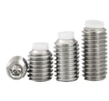 M3 M4 M5 Stainless Steel Hexagon Socket Nylon Tip Dog Point Set Screws