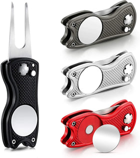 Multifunctional Repair Tool Different Plated Color Custom Golf Divot Tool with Golf Ball Marker
