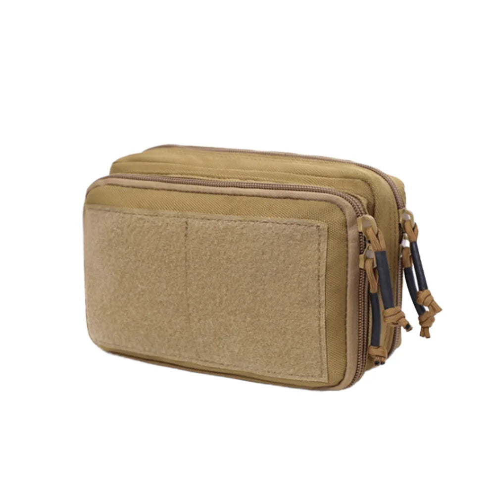 1000D Tactical Accessory Bag Multi-Functional Outdoor Tool Kit with Zipper Closure Cartoon Pattern Hanging Belt Storage Options