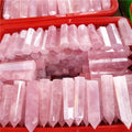 Factory Price Polished Rose Quartz Points Wands High Quality pink Rose Quartz Crystal Points Tower
