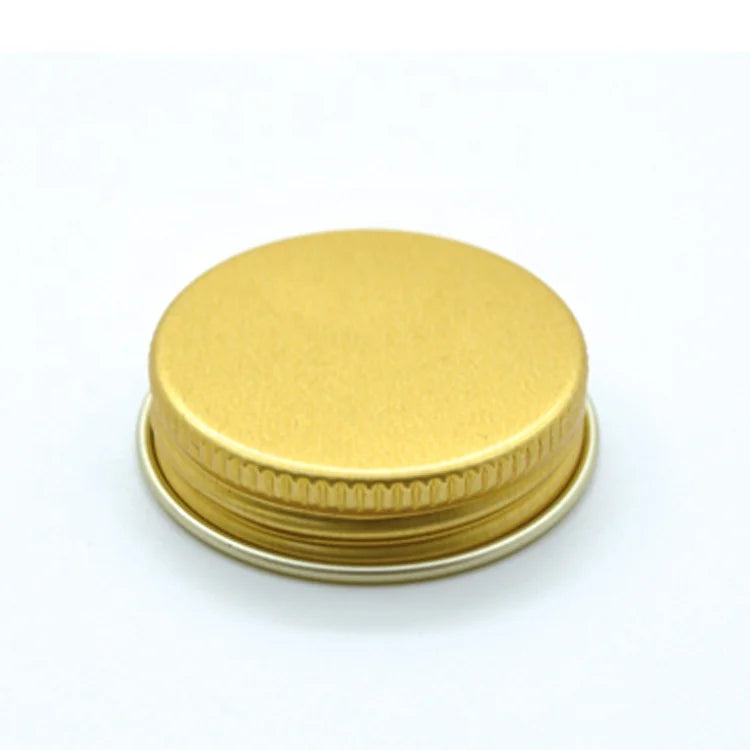 40mm 42mm 44mm 47mm Light Gold/Silver/Black Aluminium Closure Screw Cap Lid for Plastic Jar