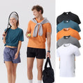 Super Breathable Quick Dry Elastic Men's Sport Top T-shirts 240 Grams Solid Short Sleeve Blank Design with Custom Logo Printing