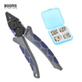 Booms Fishing CP4 Fishing Crimping Pliers High Carbon Steel Fishing Crimper Plier Crimper Tool With Matching Tube