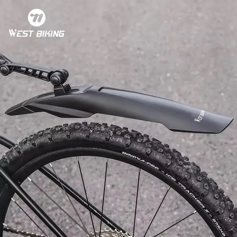 WEST BIKING Bicycle Fender Mudguards Mountain Bike Front Rear Mudguard Durable Quick Release Portable Plastic Cycling Mudguard
