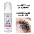 Private Label 60ml Peach Scent  Korean Own Brand   Eye Shampoo Pump Bottle Cleansing Lash Extension Cleansing Lash Foam