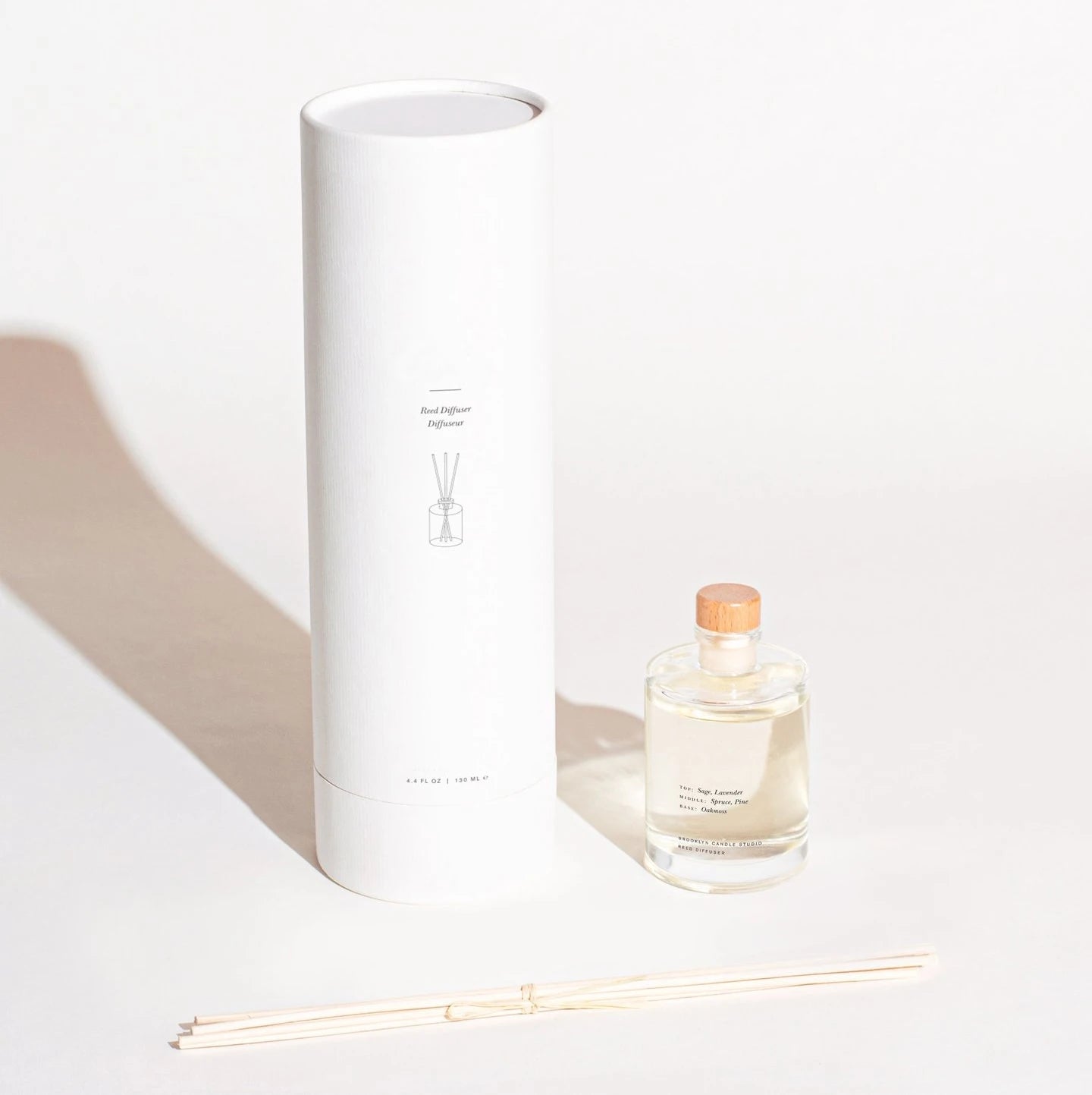 Luxury Round Paper Box for Reed Diffuser Fragrance Bottle Tube Packaging UV Coating Scented Candle Holder Gift for Cosmetics