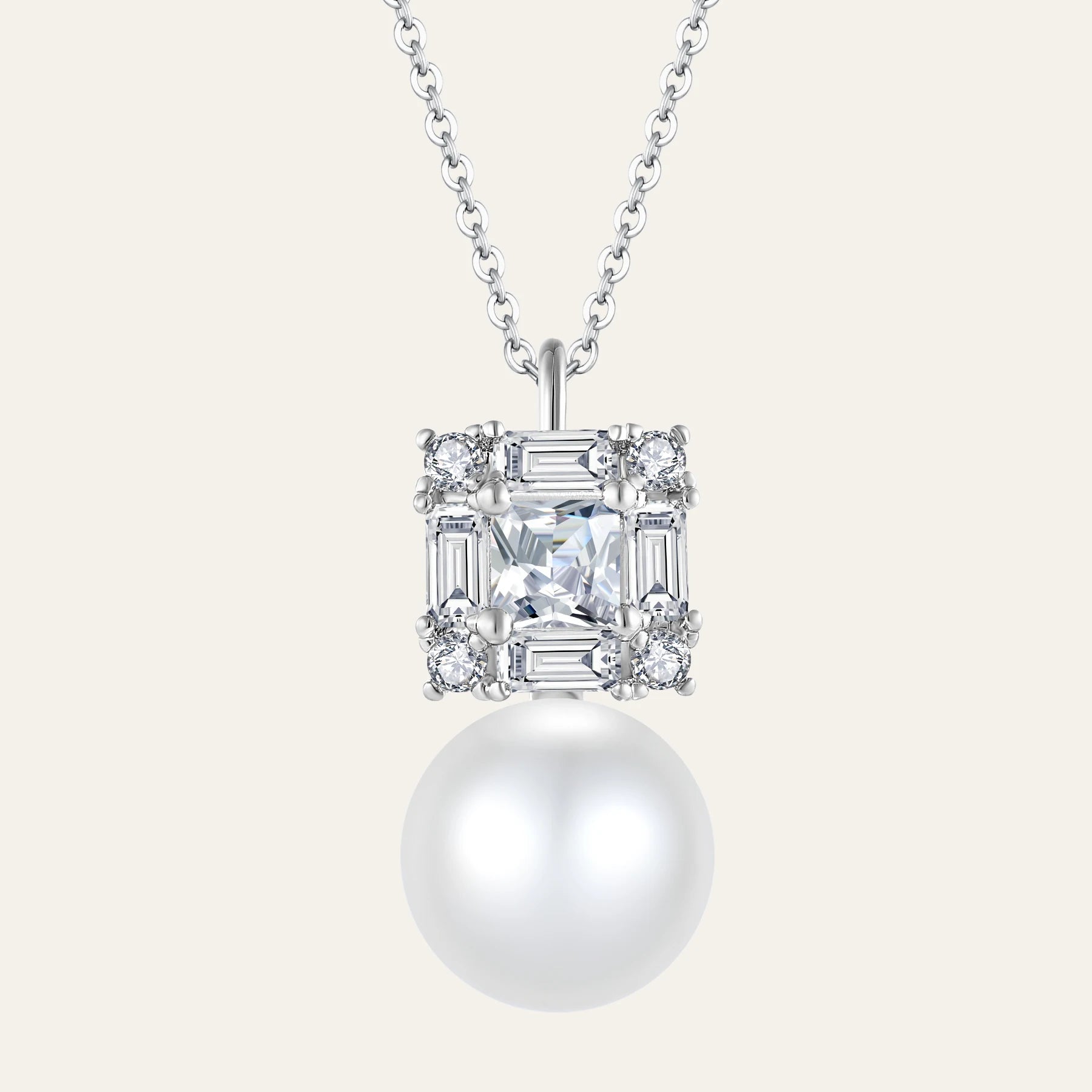 Minimalist Pearl Jewelry 925 Silver Luxury Freshwater Pearl Pendant Women Fresh Water Pearl Necklace