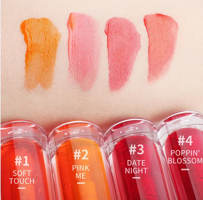 Private Label Pigment Semi Permanent Gel Lip Stain Blush Matte Vegan Long Lasting Magic Lip Tint