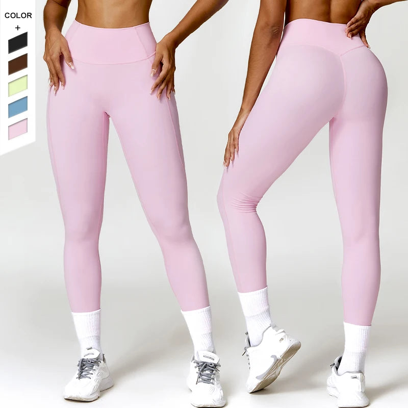 New Arrival Quick-Drying Tight High Waist Hip Lift Women's Gym Sportswear Training Fitness Yoga Pants Leggings Nylon/Spandex