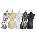 Hot Sell Shop Plastic Used Hanging Curvy Female Underwear Half Body Dress Form Lingerie Mannequin Torso Female Body Femme Bust