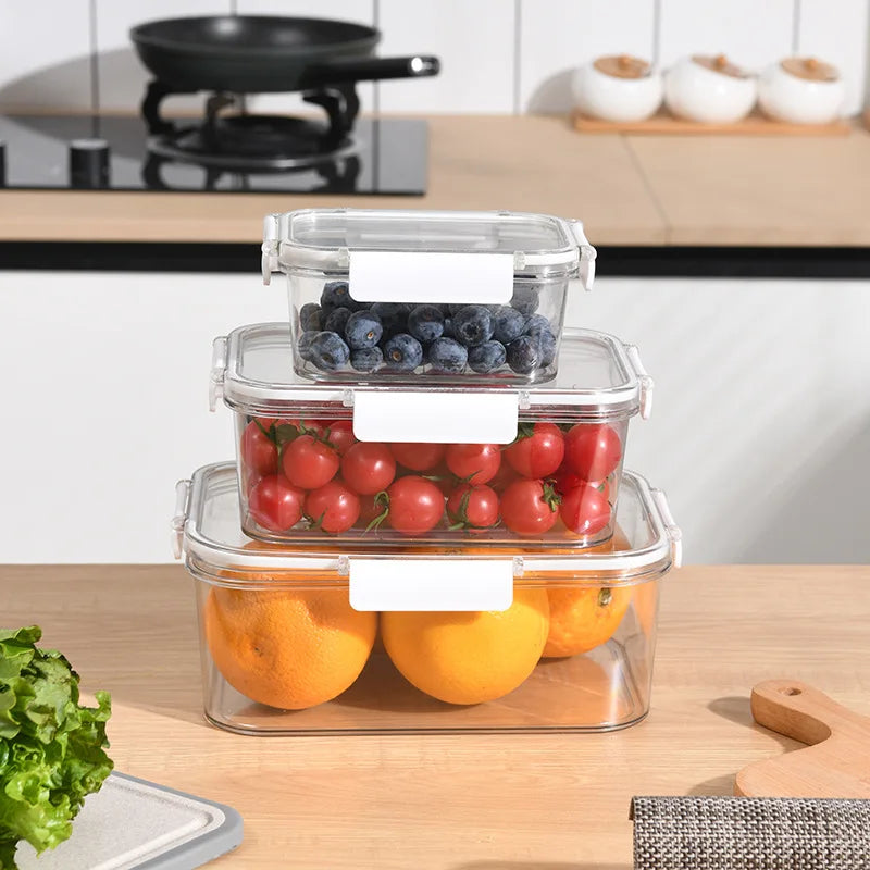 Leak-Proof Food Storage Containers With Airtight Lids Set Food Storage Containers Dishwasher Safe With Lids for Lunch  of 3 BP