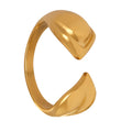 Hot Selling Fashion Open Ring Trend New Arrival 18k Gold Plated Stainless Steel Ring Wholesale Jewelry Supplier