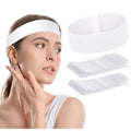 Non-Woven Facial Headband Soft Skin Care Hair Band with Convenient Closure for Women Girls Salons Esthetician Supplies Black