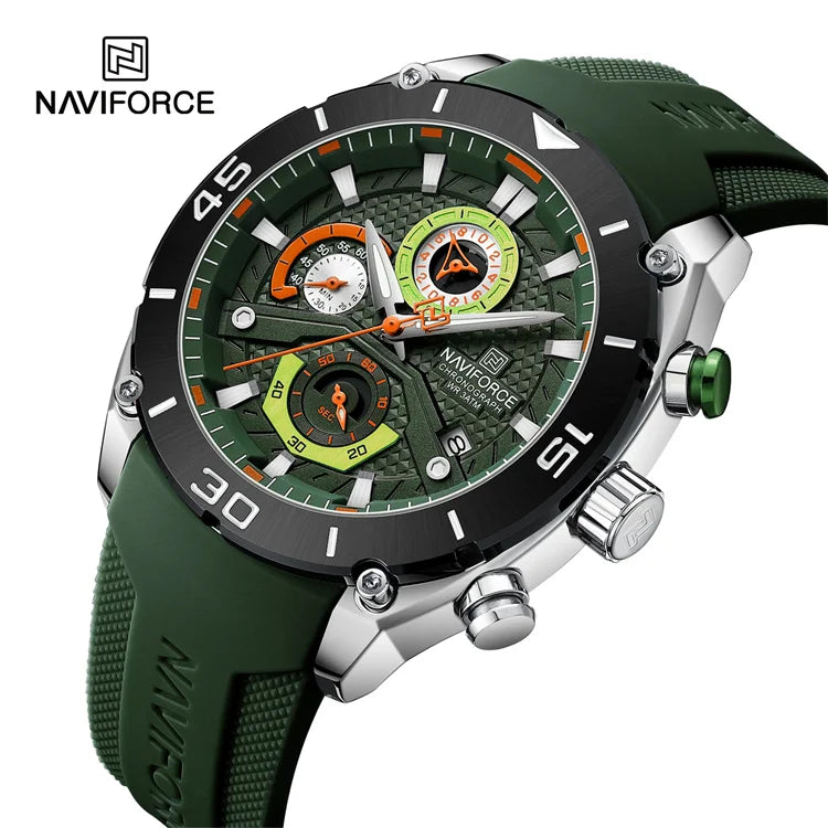 NAVIFORCE 8038 Luxury Quartz Movement Chronograph Watch for Men Sport Waterproof Watches Watch Manufacturers China