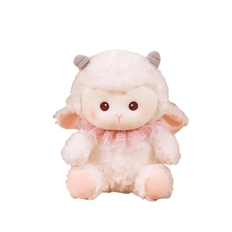 Super Soft pink Sheep Plushie Doll Adorable Plush pink Sheep Stuffed Toys Cozy Sheep Stuffed Animal Toy Gift