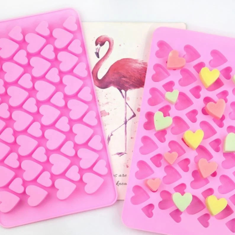132 56 Cavity Heart Shape Silicone Chocolate Mold Kitchen Supplies Tools Soap Mold Trays