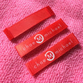 Eco-friendly Company logo Red Color Satin Clothing LabelBrand Name Neck Fabric Label