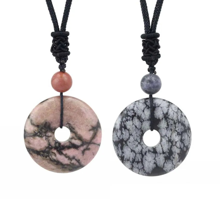 HZ stones and crystals China Wholesale Price natural Rhodonite jasper/Chinese snowflake Pendant Jewelry Pendant For Round Shape Folk Crafts