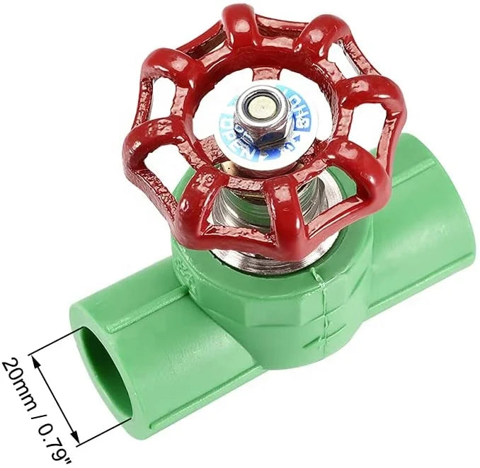 YIFENG PPR Stop Valve Green Color S2.5 PPR Pipe Fittings Stop Valve Plumbing Fittings Names