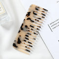 Custom LOGO Plastic Tortoise Acetate Cellulose Leopard Marble Wide Tooth Hair Brush and Comb