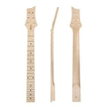Yasen 22 Frets Electric Guitar Neck Matte 25.5 Inch Scale Canada Maple DIY Neck Guitar with Headstock Truss Rod