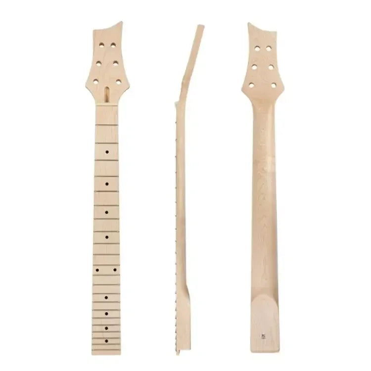 Yasen 22 Frets Electric Guitar Neck Matte 25.5 Inch Scale Canada Maple DIY Neck Guitar with Headstock Truss Rod