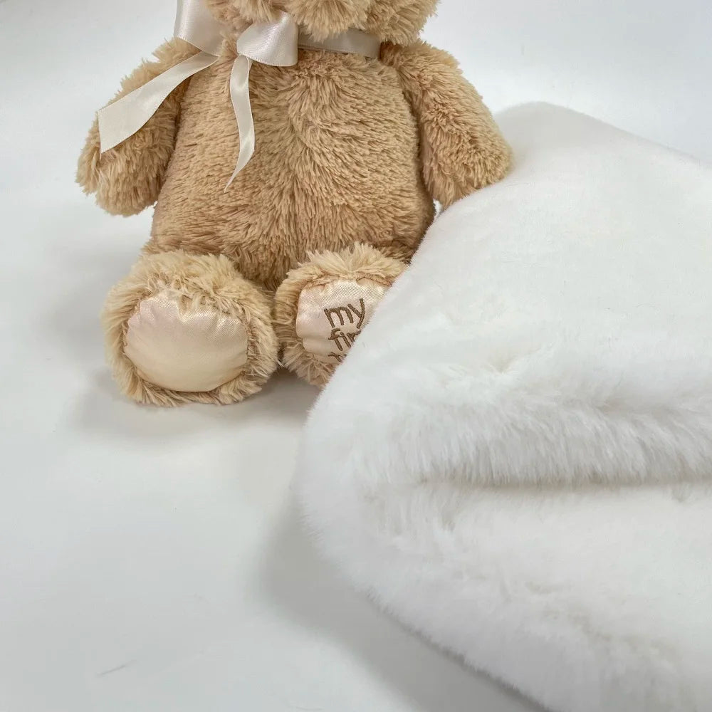 100% Polyester Eco-Friendly Brushed Warp Knit Solid Color Elastic Soft Faux Rabbit Fur Plush Fabric for Girls Garment Shoes