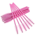 50Pcs Mascara Brush Disposable Crystal Eyelash Extension Glitter Handle Mascara Stick Makeup Brush