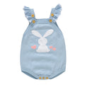 Mimixiong 2024 Hot Sale Boutique Toddler Clothes Newborn Cotton Baby Knitted Sleeveless Cute Bunny Romper Knitted Wear for Girls