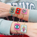 Go2boho New in Fashion Miyuki Beaded Handmade Charm Bracelets Women Evil Eye Hamsa Fatima Hand Love Heart Pattern Boho Jewelry