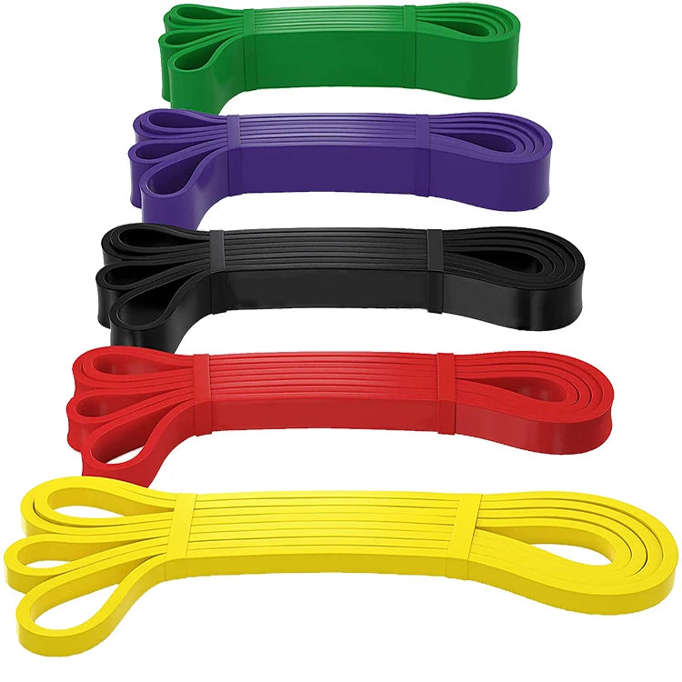 5 Set Heavy Exercise Latex Loop Resistance Bands Pull-up Aid Bands for Strength and Stretch Fitness MegaBDM