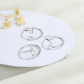 Hot Selling Unisex Fine Jewelry Heart Rings Adjustable 925 Sterling Silver Simple Alphabet 26 Initial Letter Ring