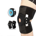 Mountaineering Rehabilitation Exercise X Shape Pressuring Strap Thicken Knee EVA Pad Brace with Two Metal Aluminum Support Bars
