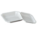 Wholesale Restaurant Tableware 9 Inch Unbreakable White square Melamine Dinner Plate