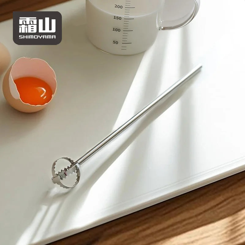 SHIMOYAMA Manual Long Handle Egg Whisker Bitter Miso Measuring 304 Stainless Steel Utensil Accessories