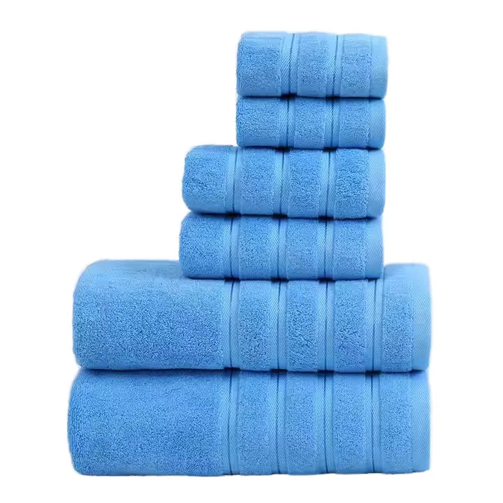 Wholesale Luxury Organic Cotton Bath Towel Sets Custom Logo Soft Luxury Face Towel Plain Square Round Roll Pattern for Home Use