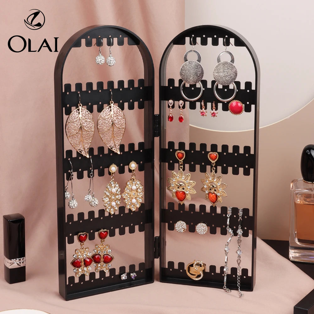 Wholesale Jewelry Display Rack Storage Plastic Desktop Dresser Table Jewellery Accessories Display Box