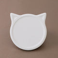 Custom UV Printed Pet DIY Animal Ceramic Coaster Set New Design Dog and Cat Head Shape Mats & Pads