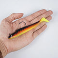Selco Weighted Soft Fishing Lure with Built in Lead Sinking Shad Bait for Freshwater Saltwater