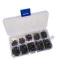 High Carbon Steel Box Set 500pcs Circle Hooks Barbed Fishhooks Size 3#-12# Carp Bass Fishing Tackle for Stream OEM Available