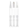 ANLN 3ml Empty Round Clear Plastic Nail Oil Click Lip Gloss Cosmetic Twist Pen With Brush Applicator