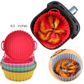 Factory Reusable Circle Air Fryer Silicone Pot 8.5inches Frying Pan Oven Microwave Baking Liners Silicone air Fryer Liners