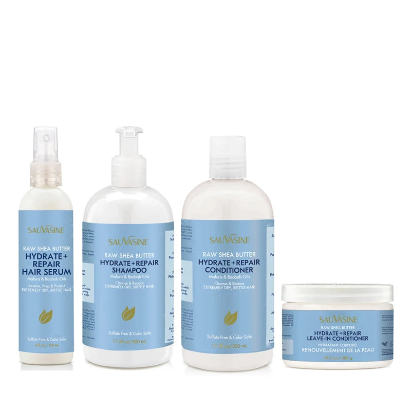 Private Label Wholesale Moisturizing Collagen Hair Repair Treatment Set Natural Deep Hair Hydrate Care Oil Cream