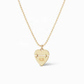 LOZRUNVE 925 Sterling Silver Gold Custom Solid Metal Plain Personalized Engrave Name Heart Pendant Necklace Jewelry