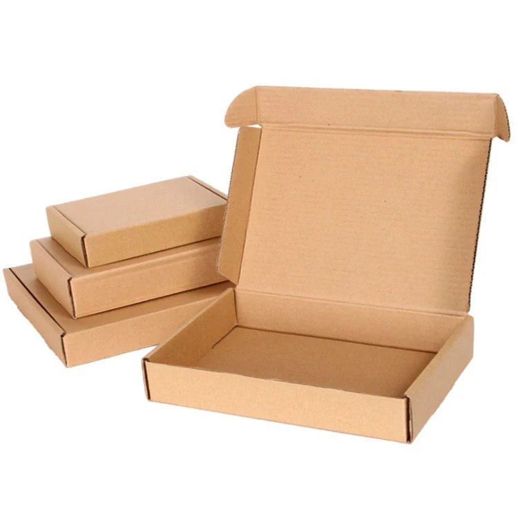 Wholesale Custom Logo Flat Corrugated Paper Box Recyclable Environmental Matt Lamination Embossed Folding Folder Design