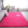 Modern Luxury Solid Color Faux Fur Polyester Rug Super Soft Fluffy Plush Carpet for Bedroom Living Room Machine Area Rugs Sets