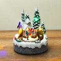 New Christmas Decorations Christmas Snow Scene Luminous Hut Train Tunnel Landscape Creative House Christmas Gift Ornaments